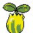 Sunkern back-facing sprite from Pokémon Crystal