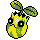 Sunkern front-facing sprite from Pokémon Crystal
