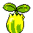 Sunkern shiny back-facing sprite from Pokémon Crystal