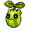 Sunkern front-facing sprite from Pokémon Silver