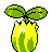 Sunkern shiny back-facing sprite from Pokémon Silver