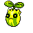 Sunkern shiny front-facing sprite from Pokémon Silver