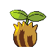 Sunkern shiny back-facing sprite from Pokémon SoulSilver
