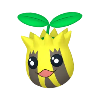 Sunkern front-facing sprite from Pokémon Violet