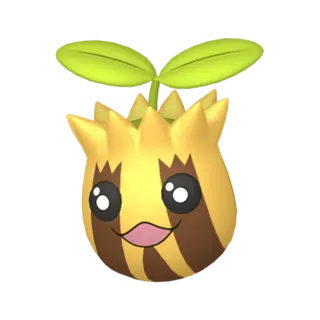 Sunkern shiny front-facing sprite from Pokémon Violet
