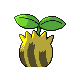 Sunkern back-facing sprite from Pokémon Platinum