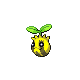Sunkern front-facing sprite from Pokémon Platinum