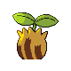 Sunkern shiny back-facing sprite from Pokémon Platinum