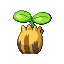 Sunkern shiny back-facing sprite from Pokémon Ruby