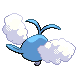 Swablu back-facing sprite from Pokémon SoulSilver
