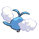 Swablu back-facing sprite from Pokémon Platinum