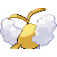 Swablu shiny back-facing sprite from Pokémon Sapphire