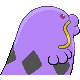 Swalot back-facing sprite from Pokémon Pearl