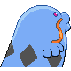 Swalot shiny back-facing sprite from Pokémon Pearl