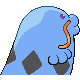 Swalot shiny back-facing sprite from Pokémon HeartGold