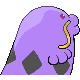 Swalot back-facing sprite from Pokémon Platinum