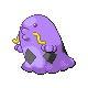 Swalot front-facing sprite from Pokémon Platinum
