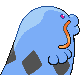 Swalot shiny back-facing sprite from Pokémon Platinum