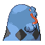 Swalot shiny back-facing sprite from Pokémon Ruby