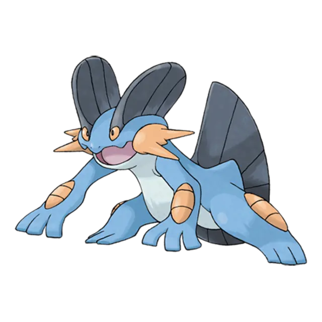 Swampert, the Mud Fish Pokémon — Water/Ground-type Pokémon official artwork