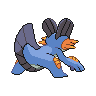 Swampert back-facing sprite from Pokémon Black