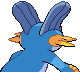 Swampert back-facing sprite from Pokémon Diamond