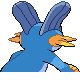 Swampert back-facing sprite from Pokémon HeartGold