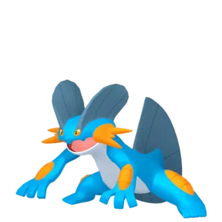 Swampert front-facing sprite from Pokémon Scarlet