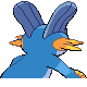 Swampert back-facing sprite from Pokémon Platinum