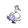 Swanna shiny back-facing sprite from Pokémon White