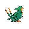 Swellow shiny back-facing sprite from Pokémon Black 2