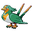 Swellow shiny front-facing sprite from Pokémon Emerald