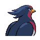 Swellow back-facing sprite from Pokémon HeartGold