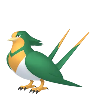 Swellow shiny front-facing sprite from Pokémon Y