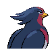 Swellow back-facing sprite from Pokémon Platinum