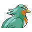 Swellow shiny back-facing sprite from Pokémon Sapphire