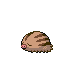 Swinub front-facing sprite from Pokémon Platinum