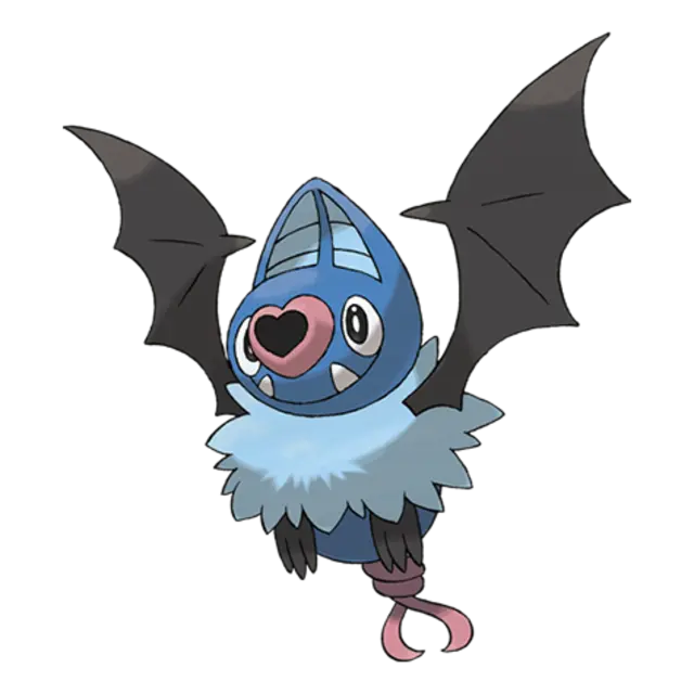 Swoobat, the Courting Pokémon — Psychic/Flying-type Pokémon official artwork
