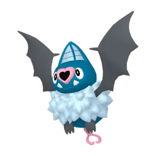 Swoobat front-facing sprite from Pokémon Y