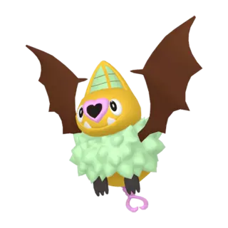 Swoobat shiny front-facing sprite from Pokémon Y
