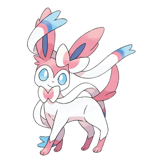 Sylveon, the Intertwining Pokémon — Fairy-type Pokémon official artwork