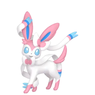 Sylveon front-facing sprite from Pokémon Sword