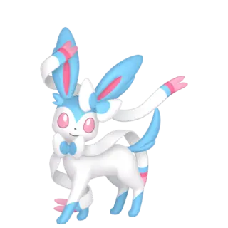 Sylveon shiny front-facing sprite from Pokémon Sword