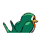 Taillow shiny back-facing sprite from Pokémon Pearl