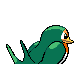 Taillow shiny back-facing sprite from Pokémon HeartGold