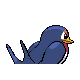 Taillow back-facing sprite from Pokémon Platinum