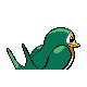 Taillow shiny back-facing sprite from Pokémon Platinum