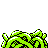 Tangela shiny back-facing sprite from Pokémon Crystal