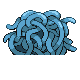 Tangela back-facing sprite from Pokémon Diamond