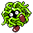 Tangela shiny front-facing sprite from Pokémon Silver